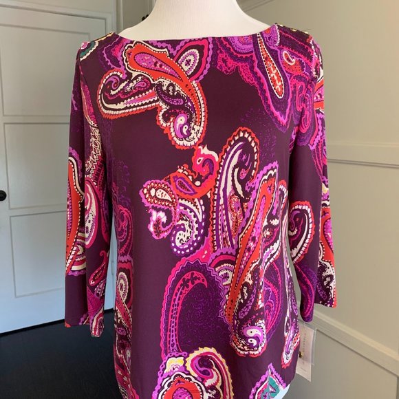 051 Charter Club Long Sleeved Top Size L - Picture 1 of 5